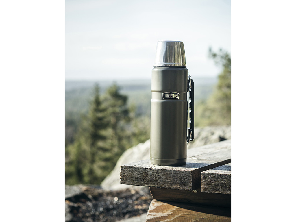 Thermos Termoflaske 1,2 L i army, Stainless King