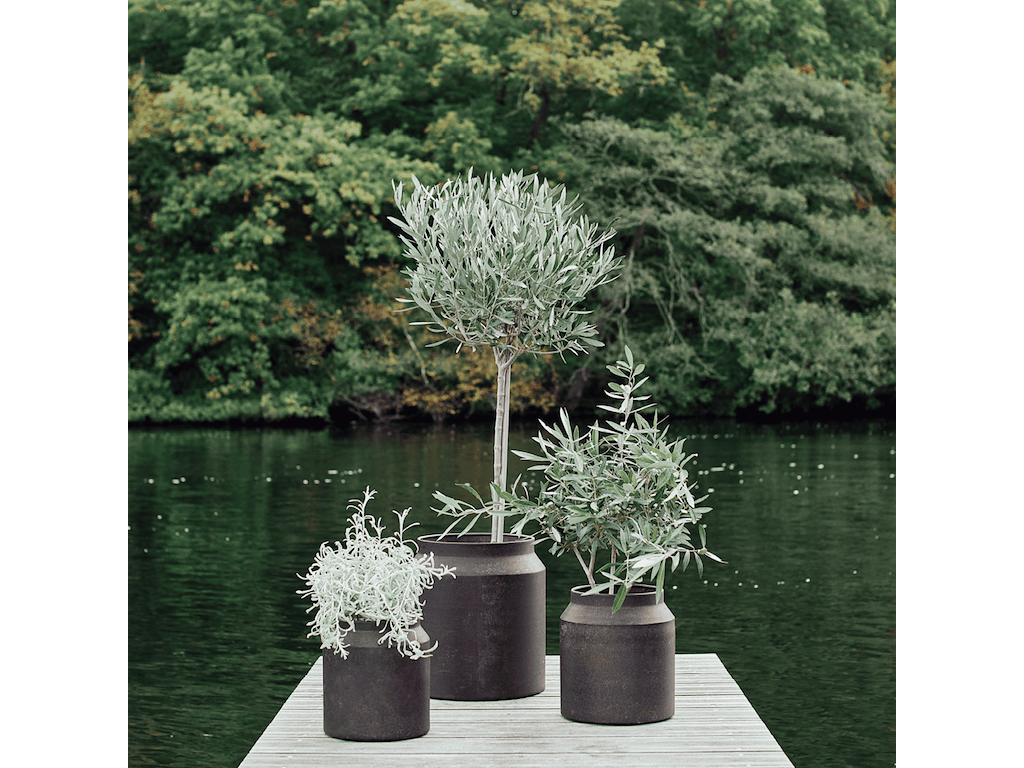 Muubs - Sai Krukker 3 stk. - Ø31x34 cm & Ø23,5x26 cm & Ø21x23 cm - Metal, Rust