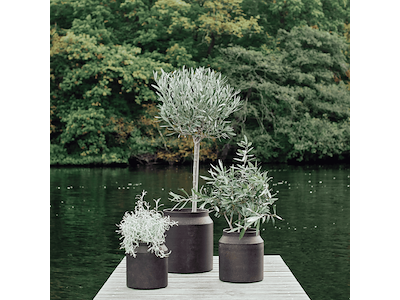 Muubs - Sai Krukker 3 stk. - Ø31x34 cm & Ø23,5x26 cm & Ø21x23 cm - Metal, Rust