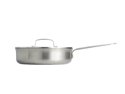 Morsø Suprema Sauterpande med låg i rustfrit stål - Ø 24 cm 