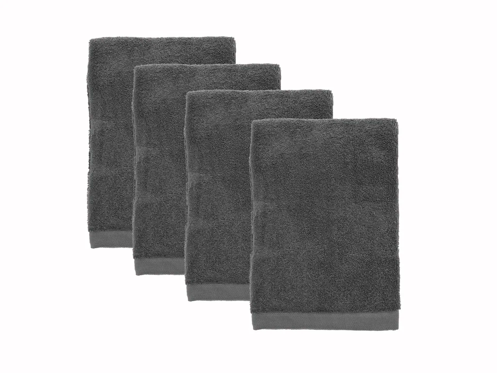 Södahl Håndklæder 70 x 140 cm i ash, Comfort Organic 4 stk. SAMPAK