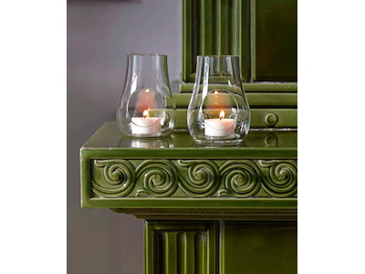 DWL Lanterne H11 cm, 2 stk. - klar mundblast glas