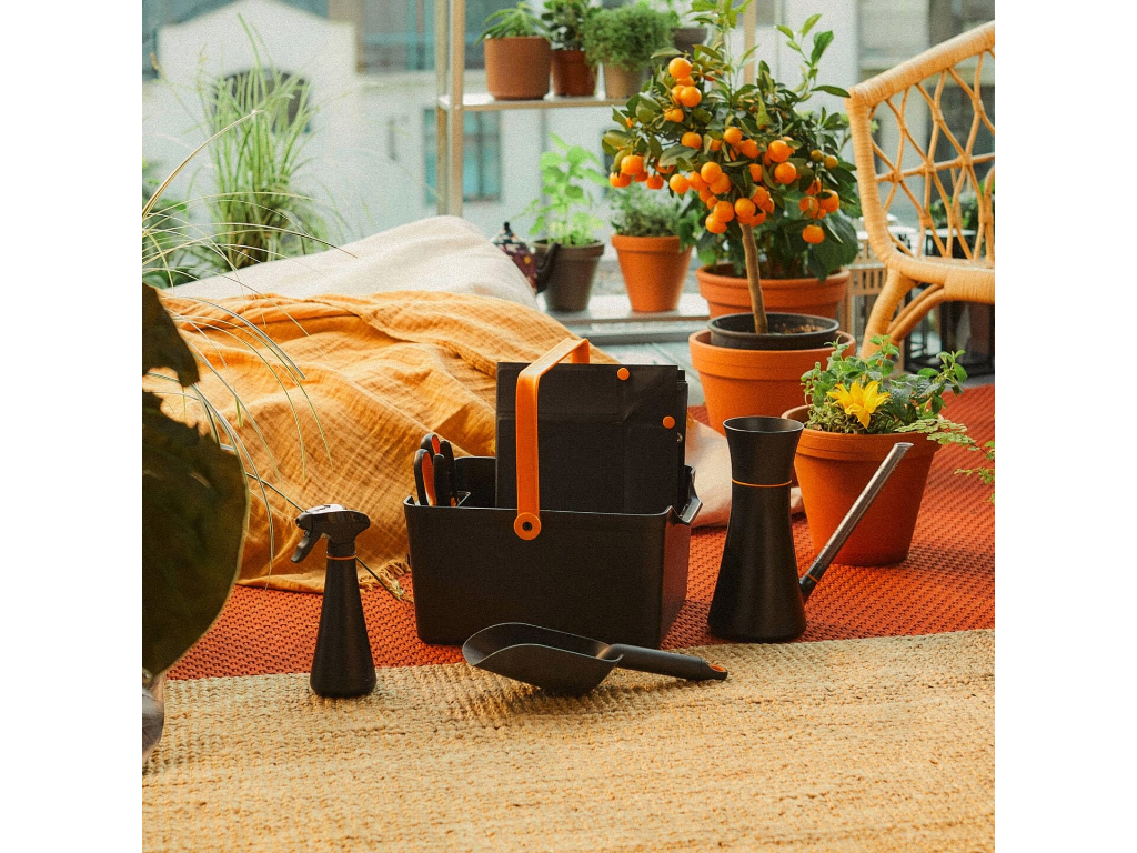 Fiskars Plant Care Plantesæt inkl. redskabskasse, plantemåtte og blomstersaks