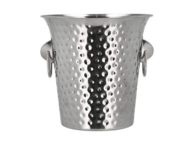 Funktion Champagne- /vinkøler 4 L, dia. 20 cm højde 20 cm i bank hammeret stål, BAR