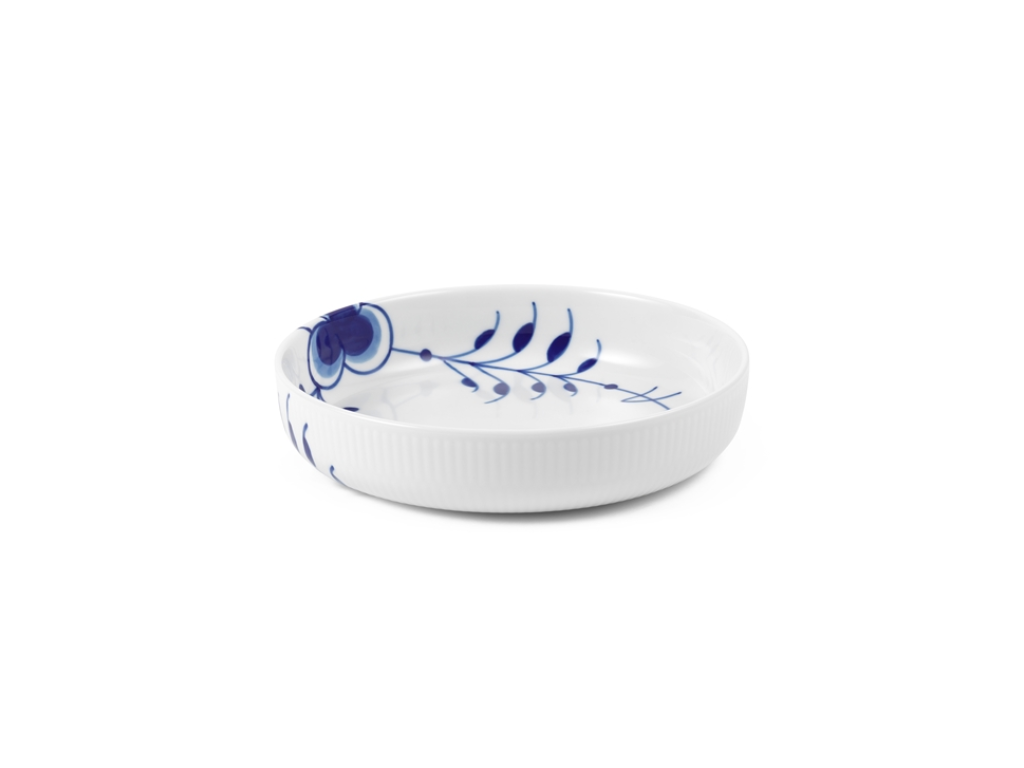 Royal Copenhagen Blå Mega riflet ovnfast fad 18,5 cm