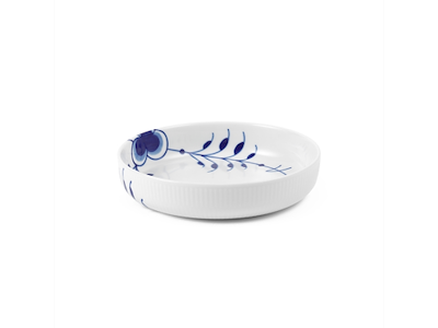 Royal Copenhagen Blå Mega riflet ovnfast fad 18,5 cm