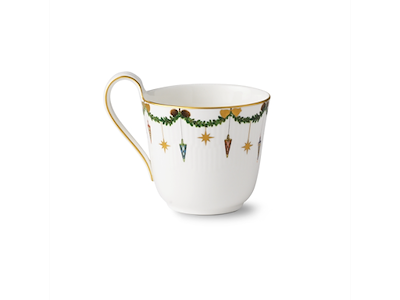 Royal Copenhagen Stjerne Riflet jul, højhankskop 33 cl
