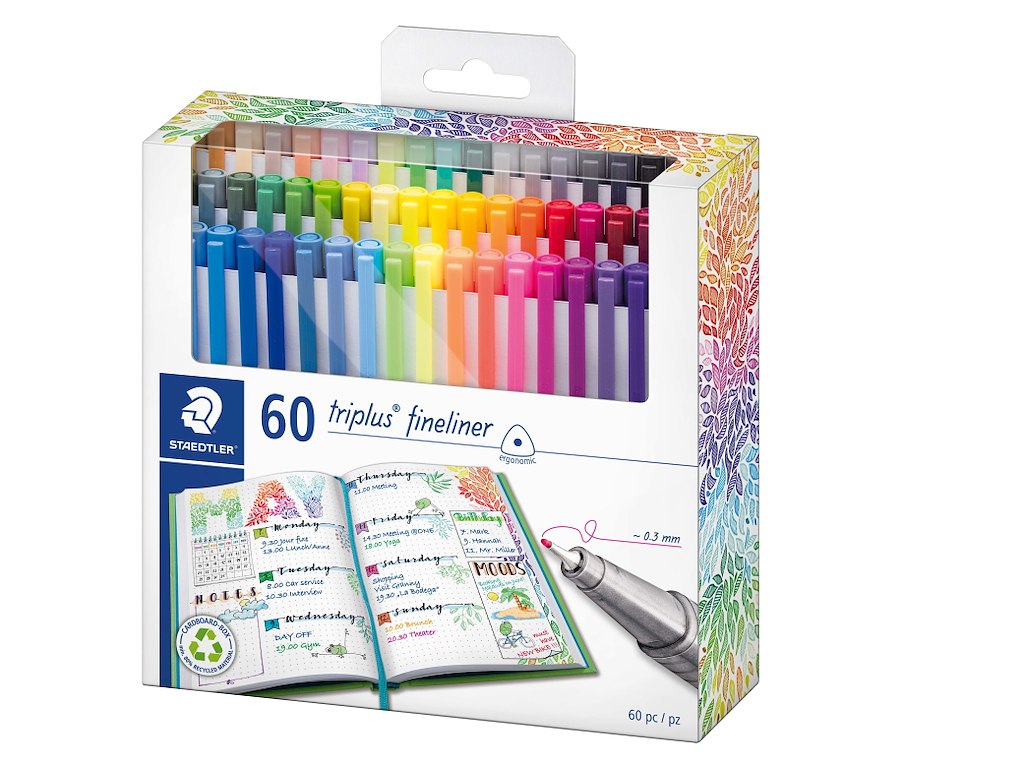 Fineliner Staedtler triplus 334 C60 ass