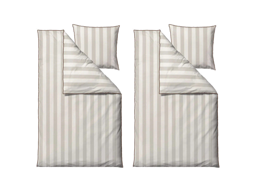 Södahl Sengetøj Ray - 2 sæt - 140 x 220 cm - Beige