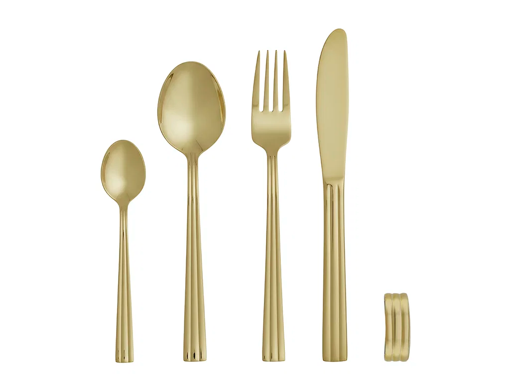 Gense Bestiksæt Thebe 20 dele, Gold