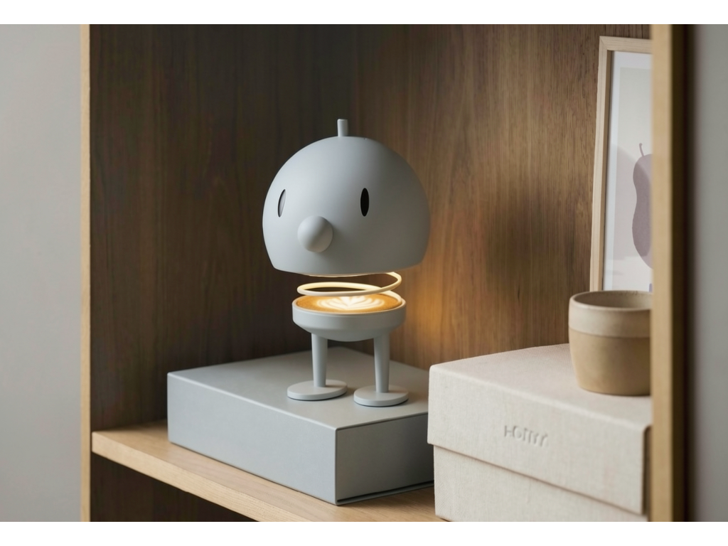 Hoptimist 2 in 1 lampe og højttaler str. XL i soft grey, Bumble