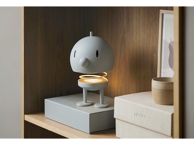 Hoptimist 2 in 1 lampe og højttaler str. XL i soft grey, Bumble