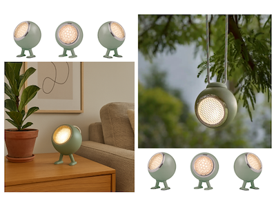 Wattson Norbitt lampe m/hanging string - Grøn