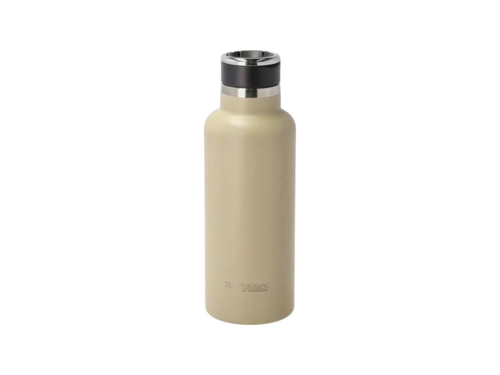 Thermos Termoflaske m. sugerør 600 ml i beige, Hydration