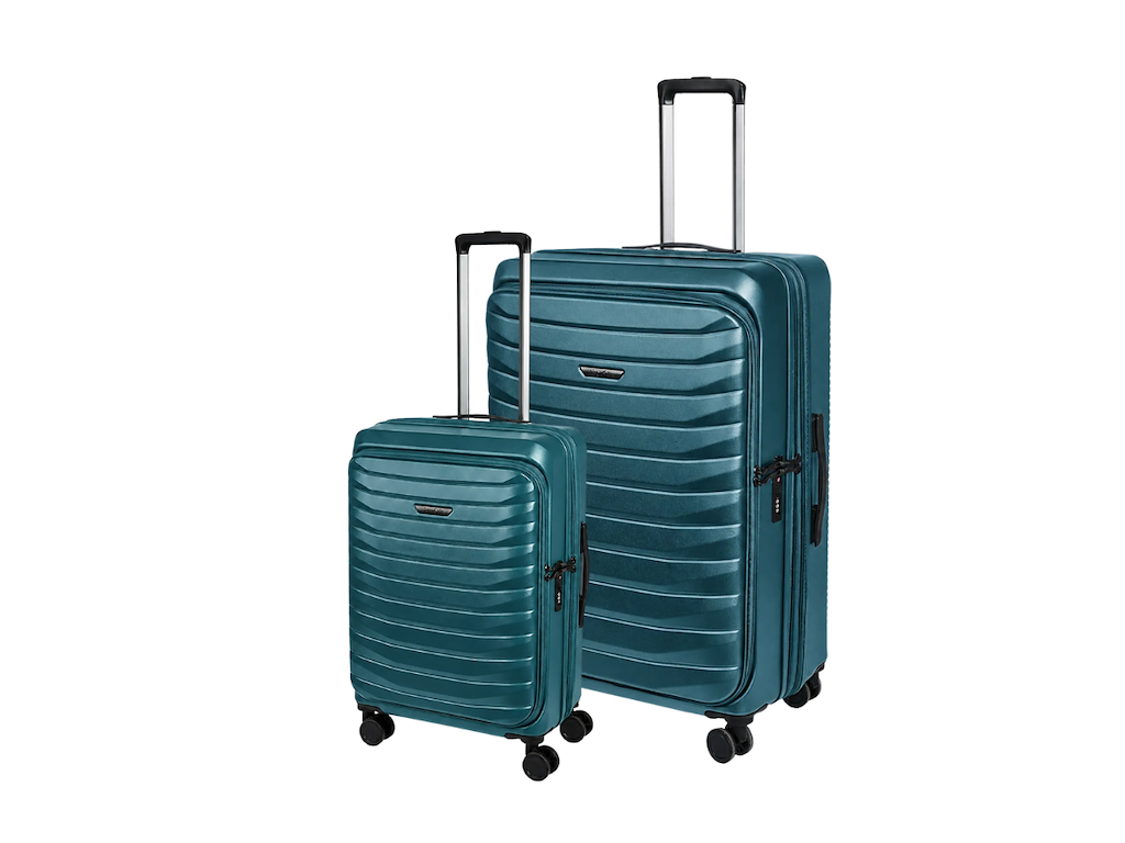 Bon Gout St. Moritz - kabinekuffert 55x45x22 cm & Stor kuffert 75x47x30 cm - Petrol