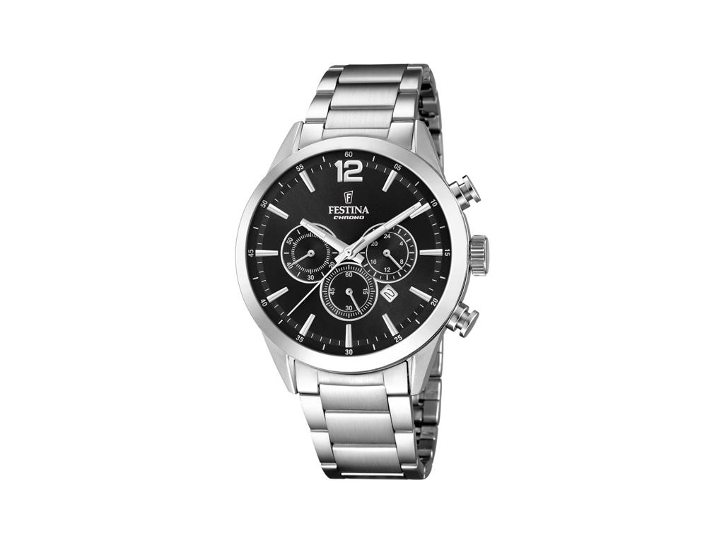 Festina Herreur med chronograph - Sort urskive