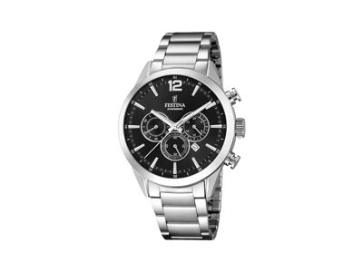 Festina Herreur med chronograph - Sort urskive