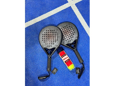 Padelgavepakke med 2 x HEX12K bat & 3 stk. Wilson bolde