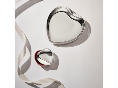 Georg Jensen Heart skål, rustfrit stål, 2x11,7x20 cm