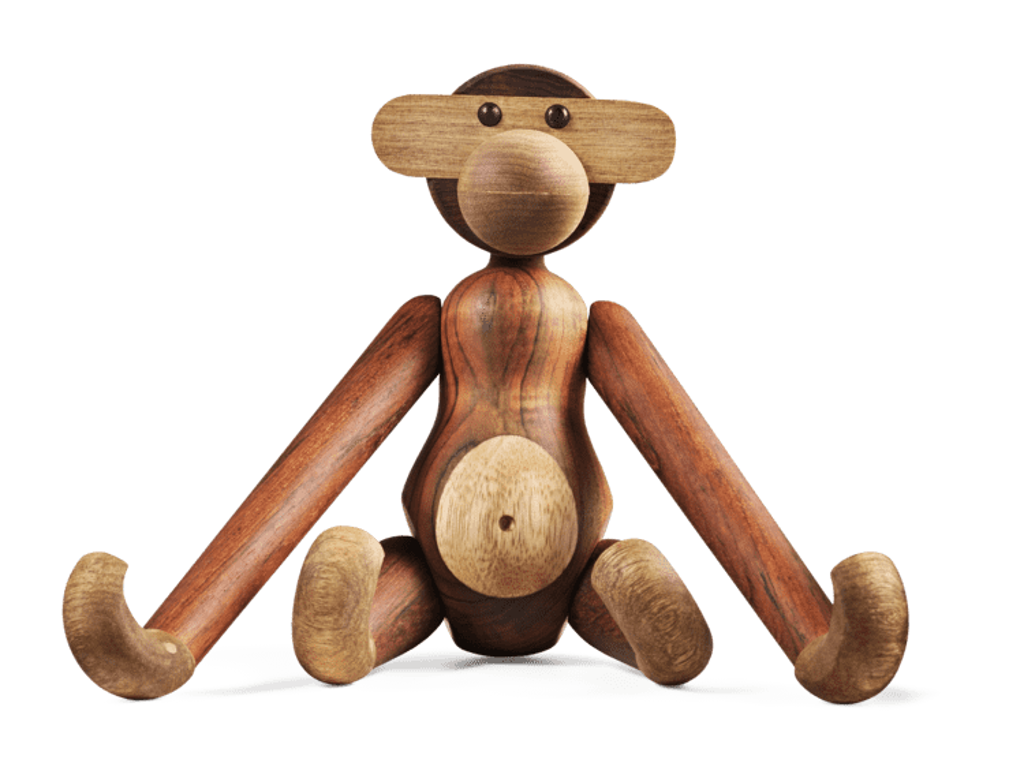 Kay Bojesen abe mellem i teak/limba