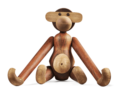 Kay Bojesen abe mellem i teak/limba