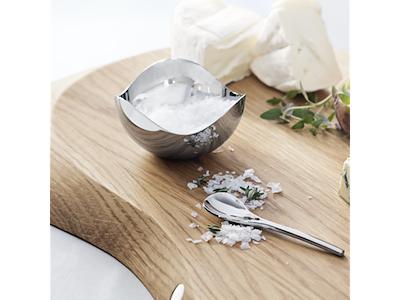 Georg Jensen Bloom saltskål med ske
