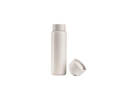 Zone Singles termokop 650 ml m. kliklåg og skruelåg, cream