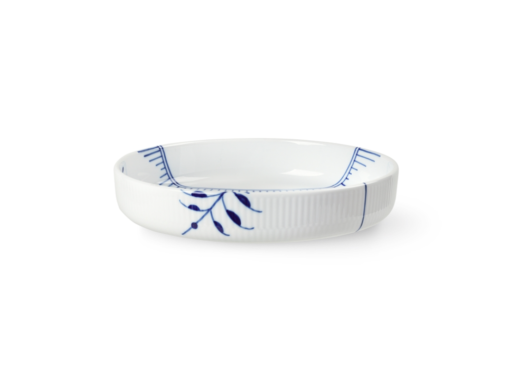 Royal Copenhagen Blå Mega riflet ovnfast fad 27 cm
