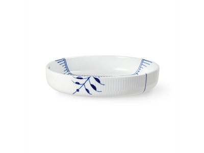 Royal Copenhagen Blå Mega riflet ovnfast fad 27 cm