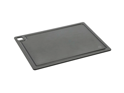 Pillivuyt Gourmet skærebræt m. silikonefødder 37 x 27,5 x 0,6 cm, sort