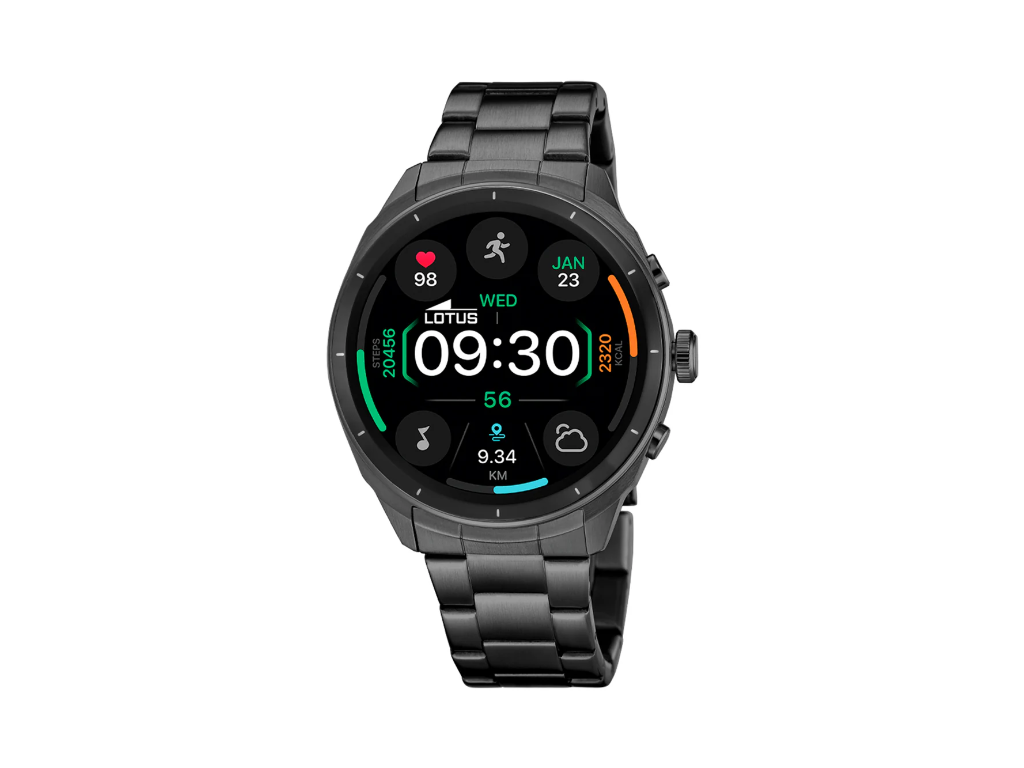 LOTUS Herre Smarttime 2nd Gen med digital urskive og sort urrem