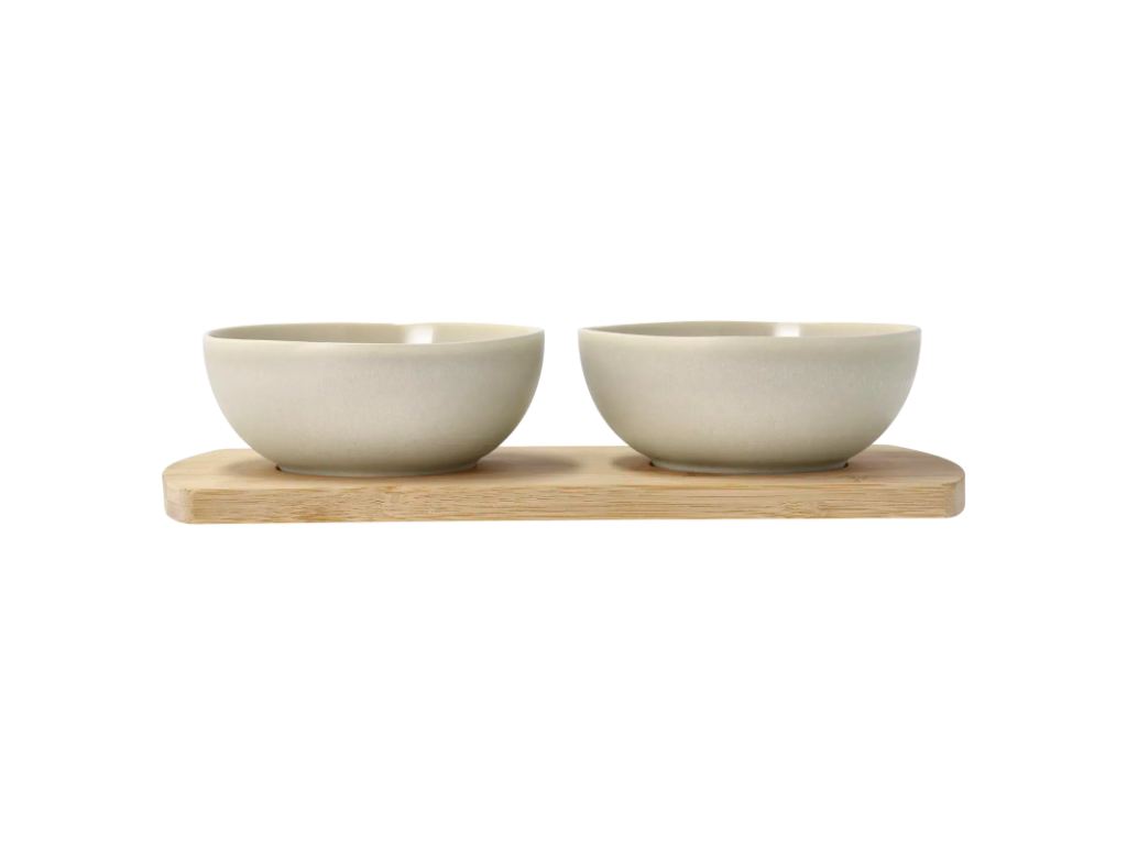 Villa Collection Bakke m. 2 skåle 28,5 x 13 cm i soft beige, Shoku