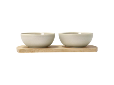 Villa Collection Bakke m. 2 skåle 28,5 x 13 cm i soft beige, Shoku