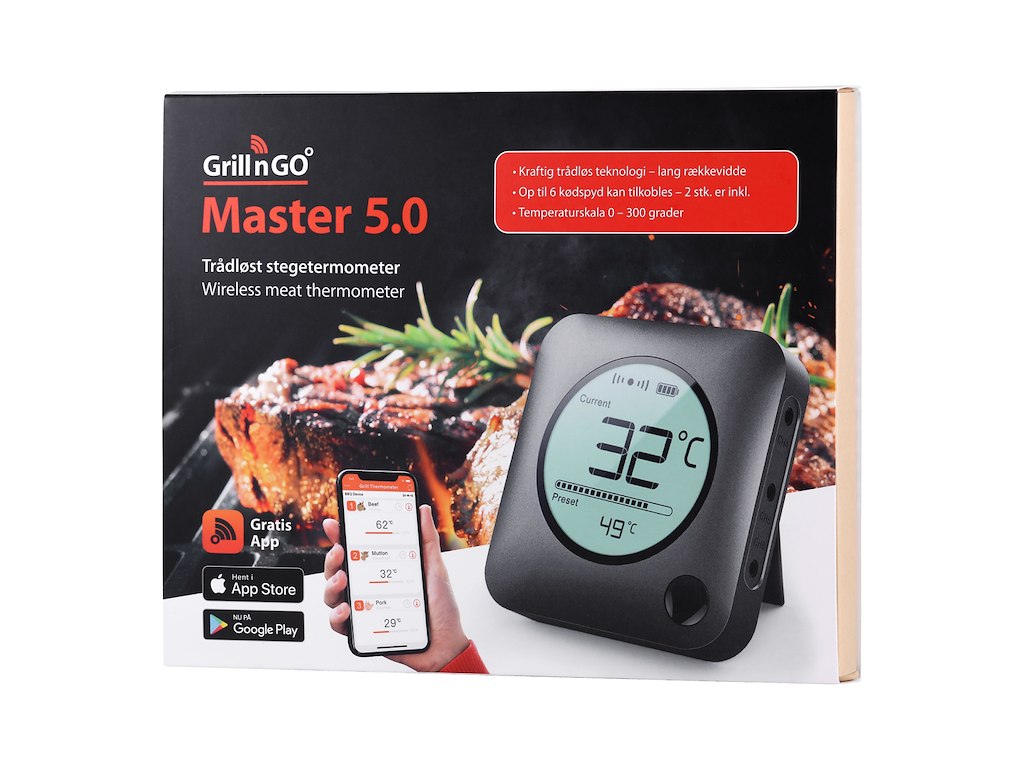 Grillngo Master 5,0 Bluetooth stegetermometer