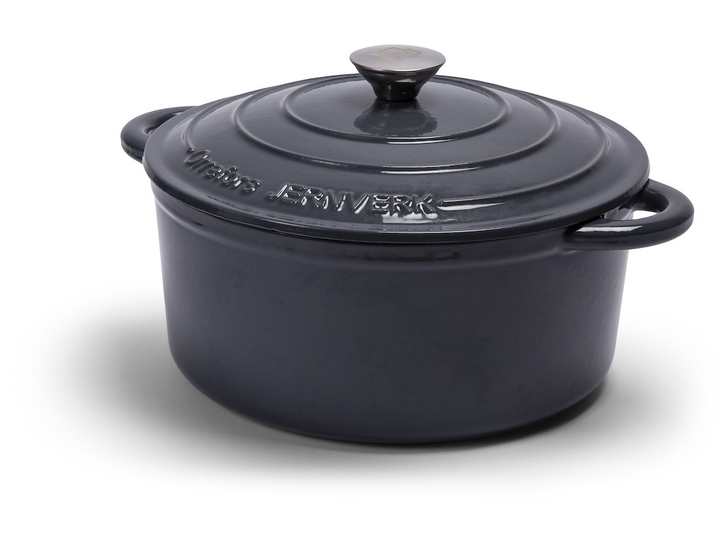 Orrefors Støbejerns Gryde 5 L - 26x12 cm - Grå