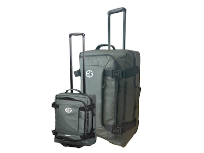 Bon Gout Small & Large duffelbag i polyrattan - Grøn