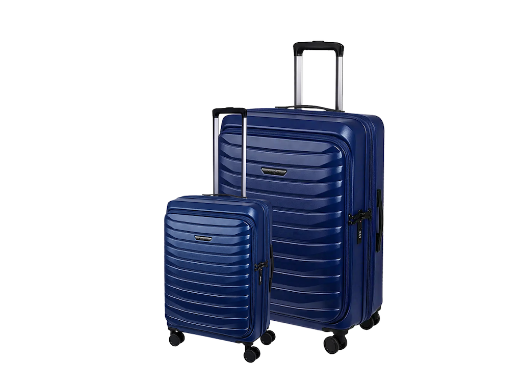 Bon Gout St. Moritz - kabinekuffert 55x45x22 cm & Stor kuffert 75x47x30 cm - Neon Navy