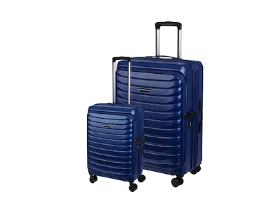 Bon Gout St. Moritz - kabinekuffert 55x45x22 cm & Stor kuffert 75x47x30 cm - Neon Navy
