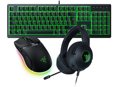 Razer Cobra mus & Ornata V1113 X Keyboard & Kraken X Lite Headsæt