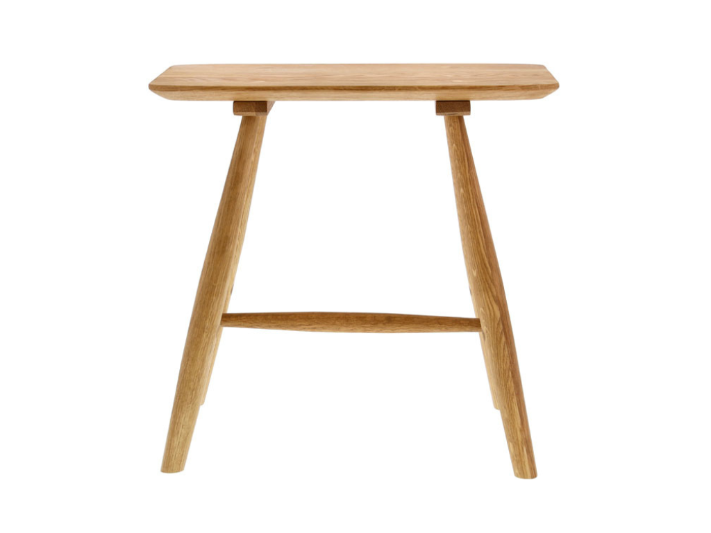 Villa Collection Skammel 46,5 x 28 x 45 cm i naturolieret FSC certificeret egetræ, Bodo