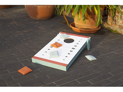 Livoo 2-i-1 Classic Bean Bag Game, FSC Wood