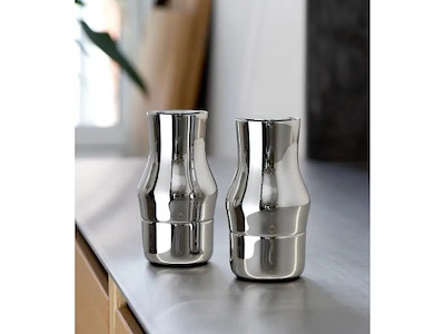 Gense Salt- og peberkværne 14 cm i blank, Dorotea