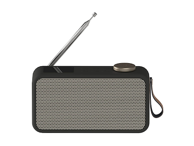 aTUNE 2 DAB+ & FM radio med Bluetooth højttaler og vækkeur - Sort