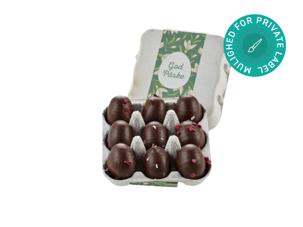 Økologiske marcipanæg (9 stk.) i æggebakke, 90g.