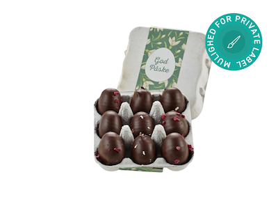 Økologiske marcipanæg (9 stk.) i æggebakke, 90g.