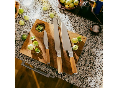 Fiskars Norden knivsæt - 3 dele - Grøntsags-, kokke- og brødkniv