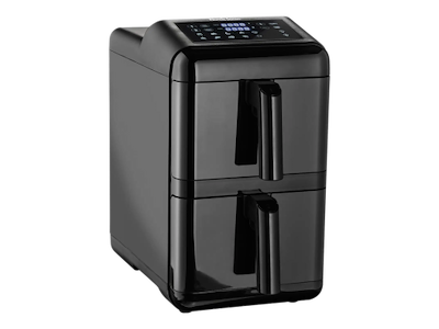 Nordic Sense Airfryer Doublestack 2 x 5,8 L, 2900 watt i sort