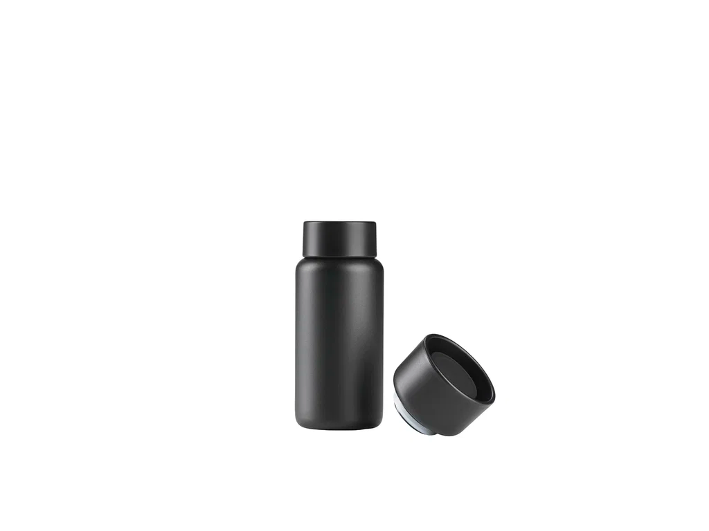 Zone Singles termokop 400 ml m. kliklåg og skruelåg, black