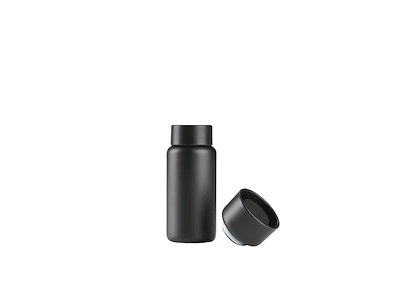 Zone Singles termokop 400 ml m. kliklåg og skruelåg, black