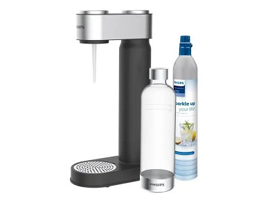 Philips Soda Maker Metallic & ekstra flaske